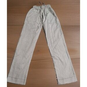 Happy Chef HC04 Houndstooth Chef Pants Womens XS Black White Elastic Waist